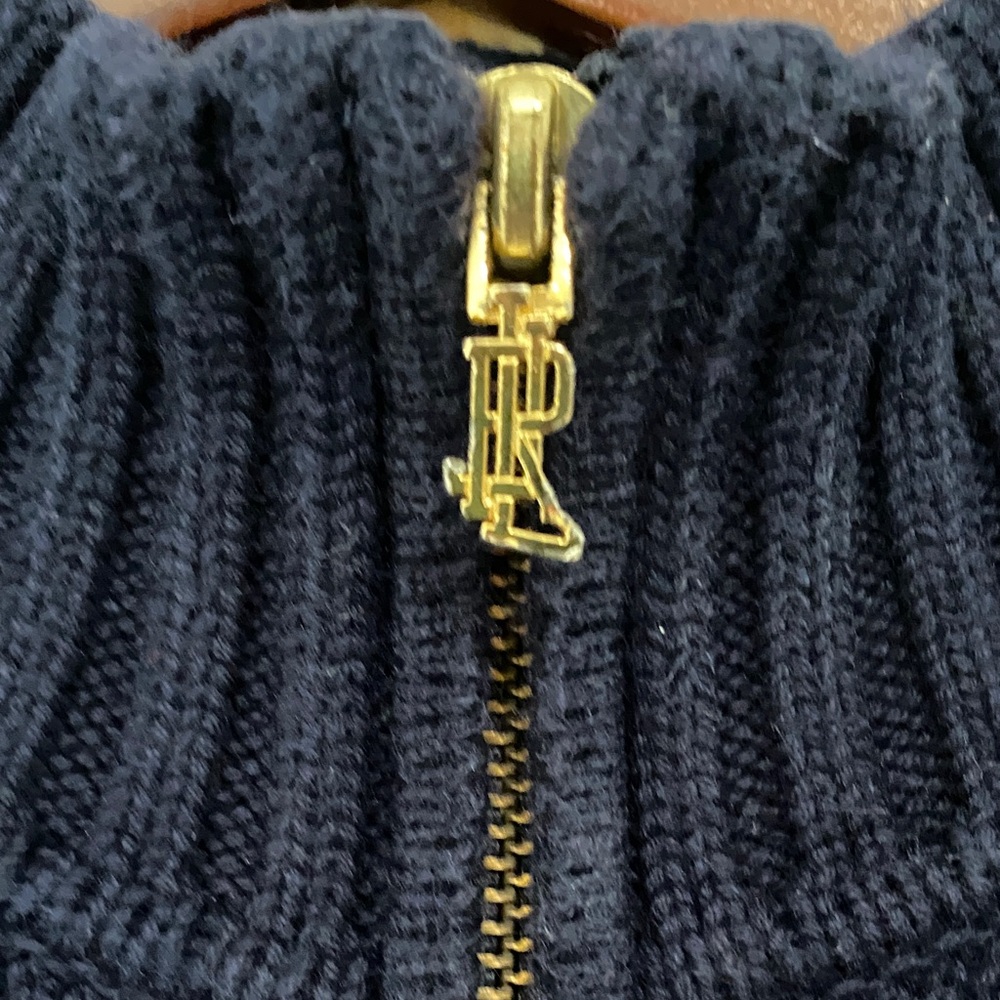 Vintage Ralph Lauren Half-Zip Crest Sweater - Picture 4 of 5